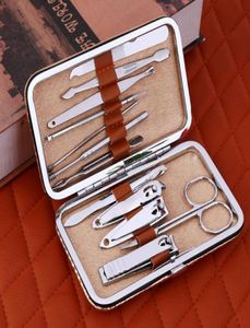 12-delige manicureset RVS nagelverlengingsset Clipper-snijders voor manicure Pedicure Gereedschap Professionele set voor manicure5001522