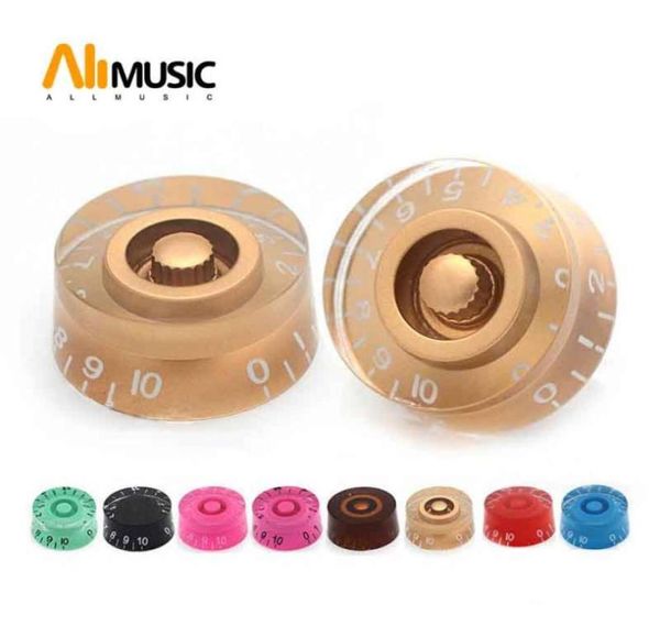 12 PCS MULTY Color Plaus de control de velocidad de plástico para botones de volumen de tono de guitarra eléctrica 93174373099196