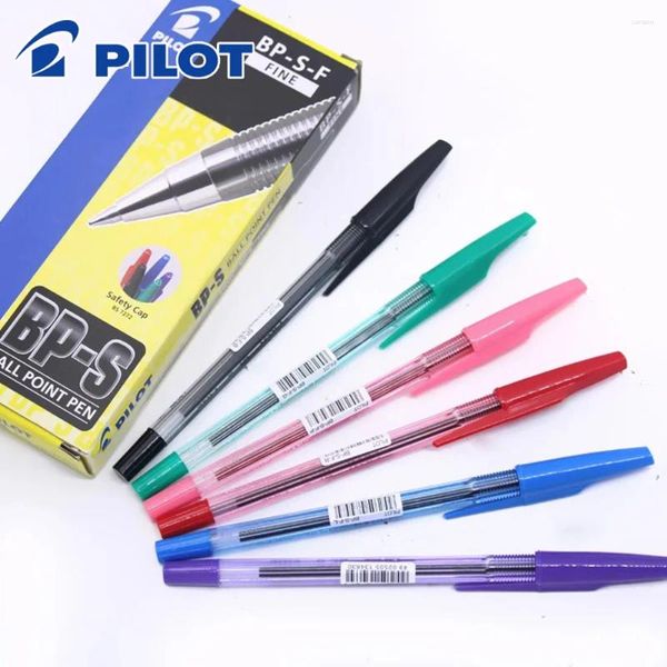 12pcs Pilot Ballpoint Pen BP-S-F classique coloré de 0,7 mm Smooth Writing School Office Supplies Japanese Stationery