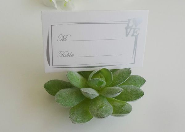 12 pièces résine plantes succulentes nom numéro Menu Table Place porte-carte Clip mariage bébé douche fête réception faveur