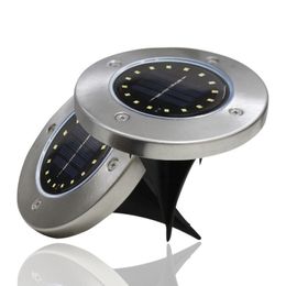 12 pièces/ensemble 8/16 LED lampe de cour de pelouse solaire Leds Solars lumières enterrées Solare jardin lumière étanche extérieur voie sol sous sol Spot lampes D4.0