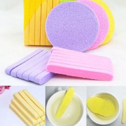 12 -stcs/set gezichtsreiniging spons spons gezicht reinigingsmat puff gecomprimeerde reis make -up gezichtsstick schoonheid cosmetische gereedschap accessoires