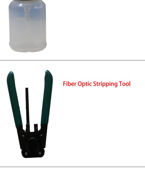 FreeShipping 12pcs / set Kit d'outils à fibre optique FTTH avec FC-6S Fibre Cleaver Compteur de puissance optique 5km Localisateur de défaut visuel Dénudeur de fil