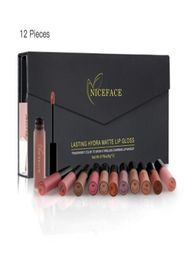 12 pièces ensemble mat longue durée rouge à lèvres 12 couleurs brillant à lèvres étanche rouge à lèvres 5gx12 beauté lèvres maquillage rouge à lèvres 31109962428