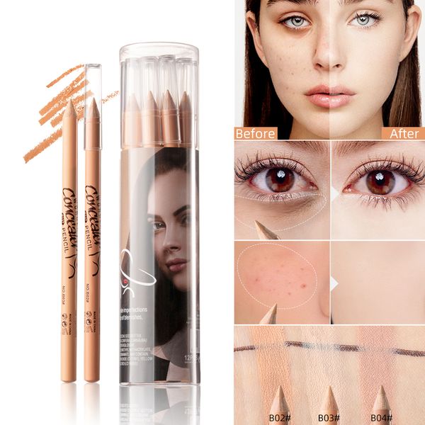 12pcs/set Menow Face Corrector Penciler Cover Fulte Acner Scar Spots Impermeable de contorno de la cara de larga duración