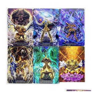 12pcs/set Saint Seiya Láser Technology juguetes aficiones aficionados a pasatiempos Tarjetas de recolección de juegos G220311 Drop entrega dhroq