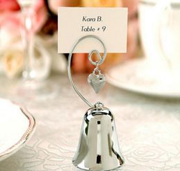 12 stks zilveren bell hartnaam nummer menu tafel plaats kaarthouder clip bruiloft baby shower party receptie gunst