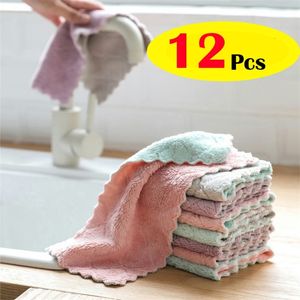 12 -stks superabsorberende microfiber keukengerechtdoek highefficiency servies huishoudelijk reiniging handdoek keukengereedschap gadgets 220727