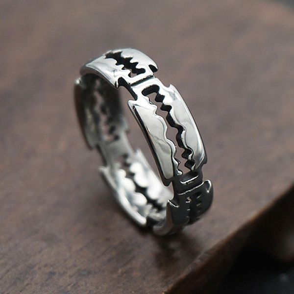 Bague à lames Hip Hop en titane et acier, 12 pièces, mode Punk Rock pour hommes et femmes, bijoux