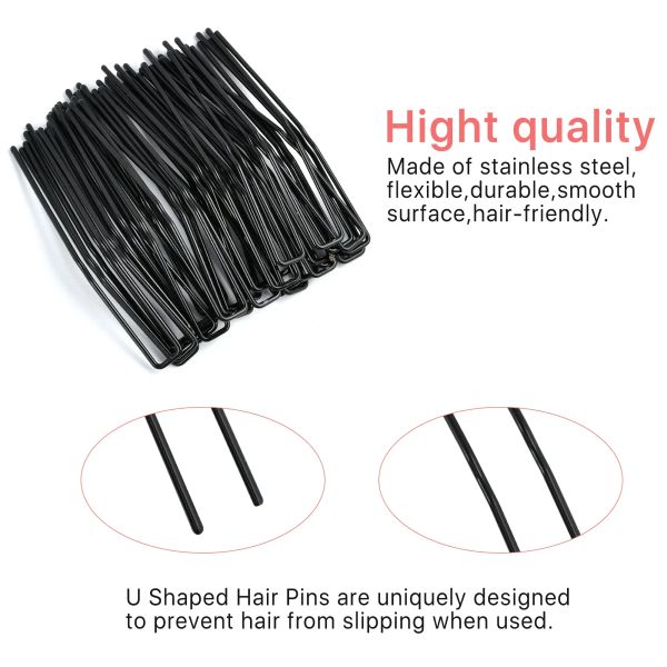 Pensos para el cabello en forma de 12 piezas Pins de bobby Pins de peinado de cabello