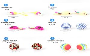 12pcs Variety Small Mini Playing Mouse Toys Gift for Cats Dogs Kitten Value Pet Toys Packs7153191