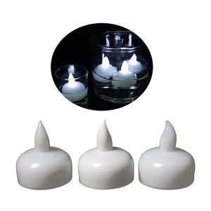 12pcs étanche petites bougies flottantes LED lampe de bougie de fête de mariage pour le bain Y200531