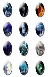 12pcs World Of Wolves Glass Fridge Maignets Ensembles de 25 mm Crystal Wolf Animaux mignons Réfrigérateur magnétique Réfrigérateur Mémo Home Decor5001471