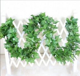 12pcslot 22m artificiels fausses plantes verts ivy feuilles de vigne artificielle verterie guirlande de mariage fleur de fleur de fleur décoration pas cher4277997