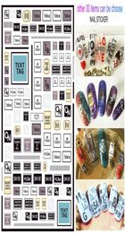 12PCSlot 3D Nail Stickers Waterdichte stickers Folie Sticker Manicure Selfadhesive Luxe Designer 2020 Nieuwe stijl 30 items voor CH103742124