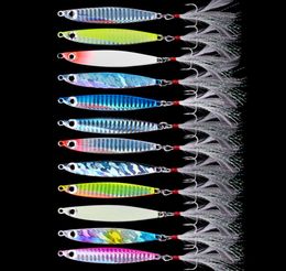 12PCSLOT Metal Jigging Lure 7G12G17G22G30G Metal Jig Lead Hard Bait 3d Eyes Isca Bait Artificial Fishing SEA PISCHS 2010301044829