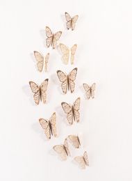 12PCSSet 3D Laser Wall Sticker Hollow Butterfly For Kids Rooms Diy Mariposas koelkast Stickers Room Decoratie3637850