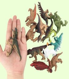 12pcsset Dinosaur Toy Plastic Jurasico Jugasic Modelo de dinosaurio Figuras de acción Regalo para niños 3080265
