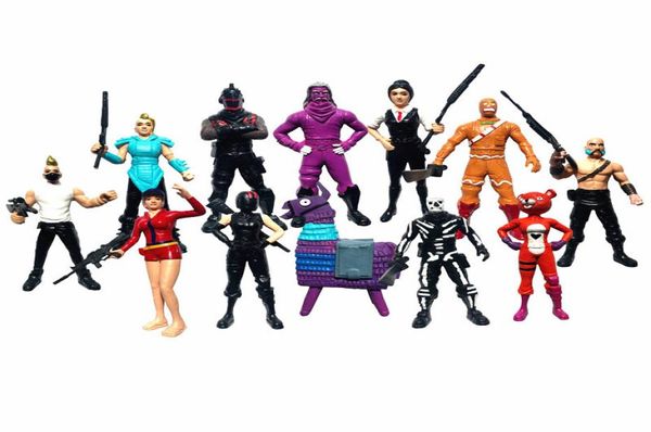 12pcSset Fortress Night Llama PVC Figures d'action Toy Quinghtnight Battle Royale Game Modèle de personnage figure Toys Boy Gift C190415017099138