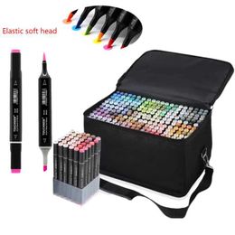 12pcsWatercolor Brush Pens TOUCHNEW Sketching Markers Soft Marker pen set brush marqueur à base d'alcool comique dessin animation art fournitures P230427