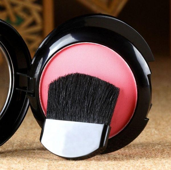 12pic maquillage deux Double poudre Blush ont loogo bonne qualité livraison gratuite Chine EMS 15g/1pic