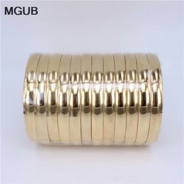 12 stuks/set Goud-Kleur 316L roestvrij stalen sieraden Armbanden Armbanden Voor vrouwen Armbanden sieraden SZ019 240125
