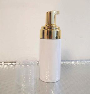 12ps 100 ml plastic schuimpompfles bijvulbare lege cosmetische fles wimpers reinigingsmiddel zeep schuimende shampoo fles met gouden 201014395341