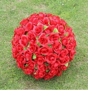 Roses artificielles en soie, 12 pièces, 30cm, boules de baiser rouges pour ornements de noël, décorations de fête de mariage, fournitures 1359210
