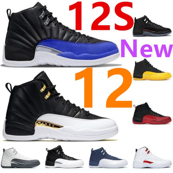 Gamma Blue 12 12s Zapatillas de baloncesto The Master Jumpman 12th Utility Floral Zapatillas de deporte de diseño para hombre Twist XII Taxi University Gold Dark Concor Flu Game Trainers With Box