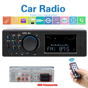 12v 1 DIN 60W Auto Mp3 -speler FM Radio's TF USB Stereo Bluetooth Remote Control Telefoonlader Audio Radiomodule Multimedia