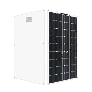 Cargador de batería de Panel Solar semiflexible de 12V y 100W, conector ligero de carga para RV, barco, cabina, tienda y coche