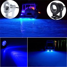 12V 10W onderwaterlicht Marine bootjacht visserijlamp LED-schijnwerper blauw wit