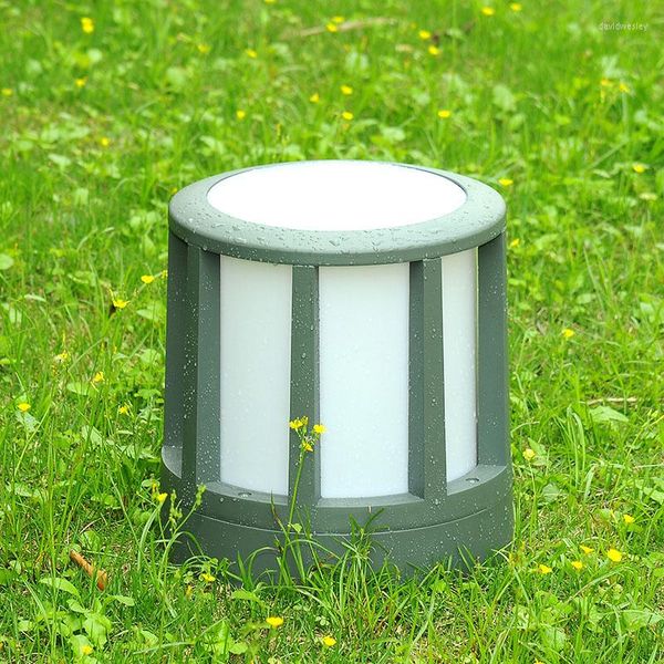 Lámpara de luz para césped de 12v, 110v, 120v, 220v, 240v, puerta exterior impermeable sobre la pared, suelo para jardín y parque