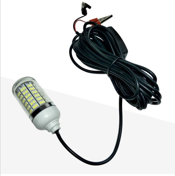 12V 15W 108 * 2835 SMD LED Sous-Marine LED Pêche Lumière Attire Poisson Nuit Lampe avec 5m Cordon GL