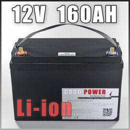 12V 160AH Batería recargable de iones de litio capacidad DC 12.6v 16000mah CCTV Cam Monitor