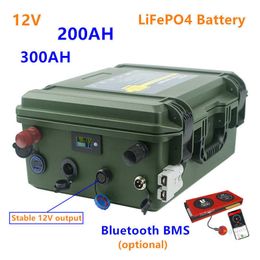 Batterie 12V 200AH 300AH LIFEPO4 avec sortie de tension 12V stable 12V LifEPO4 200AH 300AH Batterie au lithium Pack 12V Batteries