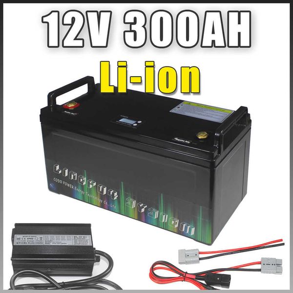 Batería de litio de ciclo profundo de 12V y 200Ah, BMS incorporado de 12,6 V y 200A para motor de barco eléctrico, inversor Solar