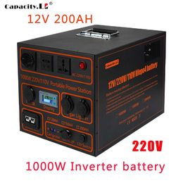 12V 200AH LIFEPO4 Batterij 120AH Batterij Pack Solar 220V1000W 150AH Outdoor RV Marine Motor Opslag Back -upbatterij