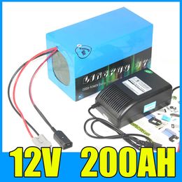 12V 200AH Lithium Ion Batterij Pack 12,6V 1000W Solar Energy Storage Lithium Battery met 500 W BMS 10A Charger