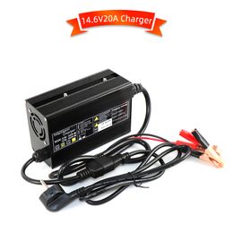 12V 20A Charger Lithium Ion Battery Charger LED met ventilatoraluminium behuizing voor LifePo4