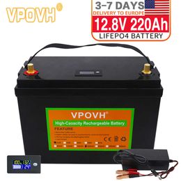 12V 220Ah LiFePO4 batterie intégrée BMS Lithium fer Phosphate cellule pour remplacer la plupart des alimentations de secours stockage d'énergie domestique