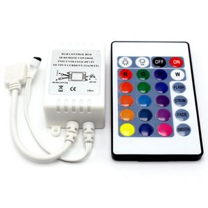 Lumière LED 12V 24Key avec contrôleur rvb Mini 24Keys DC12V télécommande infrarouge pour 3528/2835/5050 LED s barre de lumières rvb