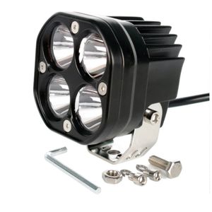 Barra de luz LED de trabajo de 12V, 24V, 3 pulgadas, 40W para coche, luz antiniebla amarilla, todoterreno, motocicleta, tractores, luces de conducción, foco cuadrado blanco