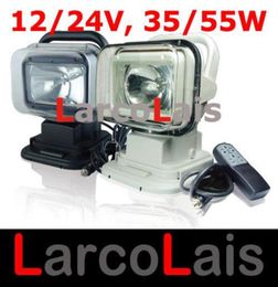 12V 24V 35W 55W Control remoto inalámbrico Hid Luz de trabajo de búsqueda de xenones para boat cars SUV Camping3036550