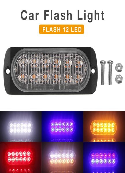 12V 24V 36W impermeable 12 LED impermeable coche camión baliza de emergencia advertencia peligro flash estroboscópico barra de luz CLT2132010443