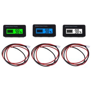 12V 24V 48V Capacidad digital Pantalla Motocicleta de automóvil LCD LCD Voltméter de monitor de litio de litio