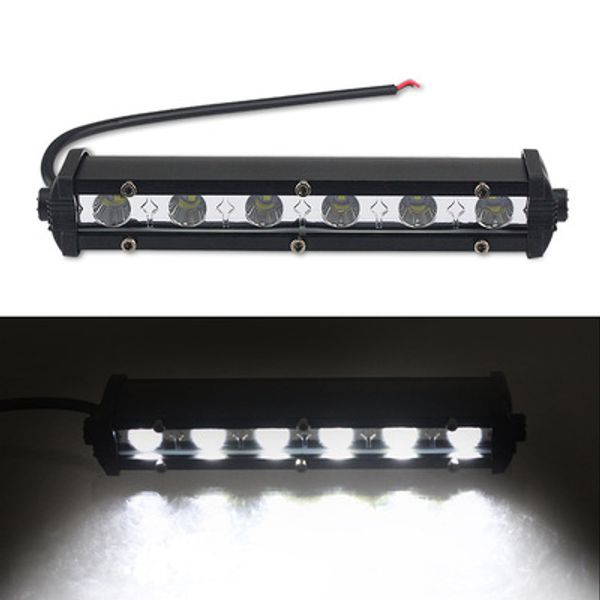 6 Led 18w Luz de trabajo para automóvil Color blanco 6000K 12-24v Luz de día de tráfico Luz de señal para automóvil IP67 para automóvil Motocicleta Camión