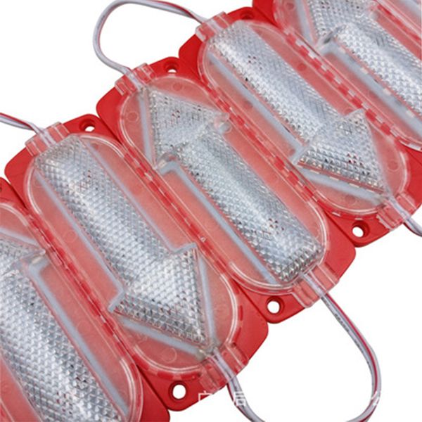 Módulo de flecha para coche de 12V y 24V, luz 10438, módulos para vehículos, autobuses, camiones, 2835, 15led, señal LED RGB intermitente