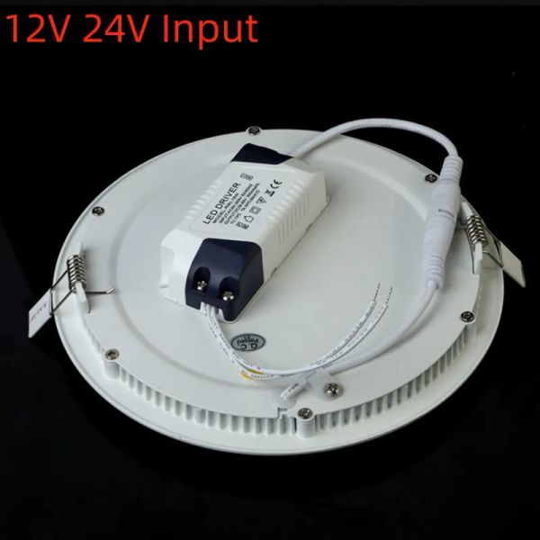 12v 24 V Entrée LED Down Light Retraged plafond Ultra mince Panneau LED avec conducteur aluminium WW-3000K NW-4000K CW-6000K