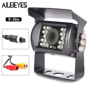 12V/24V Truck Backup Camera 4pin AV Extension Cable LED IR Night Vision Voertuig Auto achteruitkijkcamera voor aanhangwagen/bus/busje/pickups/RV